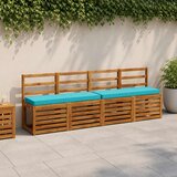  Jastučići za klupe - 2 dijela VUGHT 2 kom. 100% poliester Tirkizna | Shoptok.si