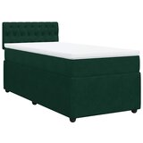 Box spring krevet s madracem tamnozeleni 90x200 cm baršunasti | shoptok.hr