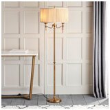 Endon 63620 - Podna lampa STANFORD 2xE14/40W/230V mesing/bež Cene