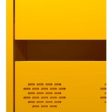  Visoka komoda boja senfa 68x39x101,5 cm od čelika | shoptok.hr