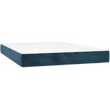 Krevet box spring s madracem LED tamnoplavi 140x200 cm baršun | Eponuda.ba