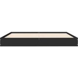  Okvir za krevet crni 150x200 cm konstruirano drvo | shoptok.hr