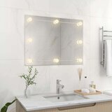 Stensko ogledalo brez okvirja z LED lučkami pravokotno steklo, (20798446) | Shoptok.si