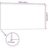  Zidne panele 10 pcs Svijetlo siva i bijela. 100 x 50 cm - Svijetlosiva i bijela | shoptok.hr