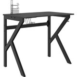 Igraći stol s nogama u oblika slova K crni 90 x 60 x 75 cm | Eponuda.ba