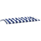  Jastuk za vrtnu klupu plavo-bijeli prugasti 110x50x7 cm tkanina | shoptok.hr