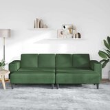  Kavč z blazino Temno zelena 250 x 188 x 76 cm Žametna tkanina, (5000138011) | Shoptok.si