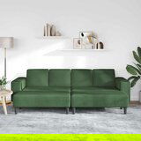  Tkaninska sofa s jastukom Tamnozelena Baršunasta tkanina | shoptok.hr