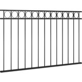 PANEL za ogradu čelični 1 7 x 0 8 m crni | shoptok.hr