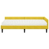  Kotni okvir postelje z matrico Drugo 2 pcs Rumena Žamet, (5000123239) | Shoptok.si