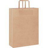  Papirnate vrećice 50 kom s ručkama smeđe 32x12x42 cm | shoptok.hr