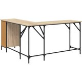  Radni stol boja hrasta sonome 141x141x75 cm konstruirano drvo | shoptok.hr