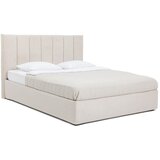 Bonami Selection Bež oblazinjena zakonska postelja s prostorom za shranjevanje z letvenim dnom 160x200 cm Thessa Bold Line – | Shoptok.si