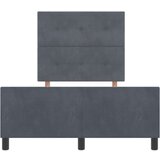  Postelja Temno Siva 120x190 cm Žamet, (22049929) | Shoptok.si