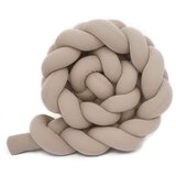 Puffi Jednostruka bordura za dječji krevet tamno BEIGE 220 cm | Shoptok.si