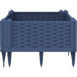  Vrtna sadilica s klinovima plava siva 42,5 x 42,5 x 28,5 cm PP | Eponuda.com