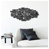 Wallity zidna dekoracija Innovation, 86x41cm, Crna | Eponuda.com