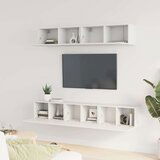  Komplet TV omaric 5-delni bel inženirski les, (20731921) | Shoptok.si