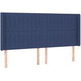  LED uzglavlje plavo 163 x 16 x 118/128 cm od tkanine | shoptok.hr