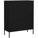 Ormarić za pohranu crni 80 x 35 x 101,5 cm čelični | shoptok.hr
