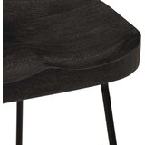  Barski stolci 2 kom crni 46x38x52 cm masivnog drva manga | shoptok.hr
