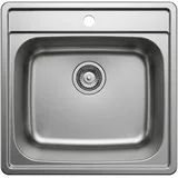 inox sudopera jedno korito 595 x 480 mm