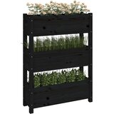  Sadilica crna 77 x 25 x 104,5 cm od masivne borovine | shoptok.hr