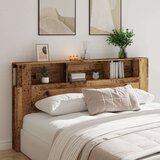 vidaXL Uzglavlje s ormarićem boja taro drvo 200x18,5x102,5 cm drveni | shoptok.hr