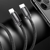 Yesido Podatkovni kabel (CA-56) - Type-C na Lightning, 18W, 2.4A, 1.2m - crni | shoptok.hr