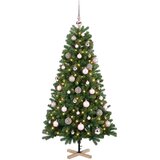  Umjetno božićno drvce s kuglicom 120 cm 150 LED lampica - 120 cm s LED-ima i ružičastim lopticama | shoptok.hr