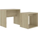  Set stolića za kavu boja hrasta 48x30x45 cm konstruirano drvo | Eponuda.com