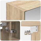  Kupaonski ormar s ogledalom Sonoma hrast 80 x 14.5 x 70 cm | shoptok.hr