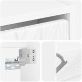  Ormar za cipele na zidu DELFT 71 x 17 x 43 cm Konstruirano drvo - Bijela | shoptok.hr