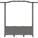  Povišeni krevet s mrežom i krovom Svjetlosiva 164 x 40 x 144 cm | shoptok.hr