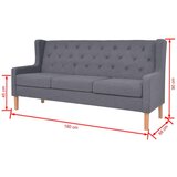  2-dijelni set sofa od tkanine sivi | shoptok.hr