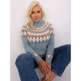 Fashion Hunters Women's mint turtleneck sweater plus size Cene'.'