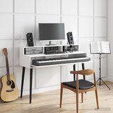 Studio radni stol Bijela 152 x 42,5 x 36 cm Konstruirano drvo | shoptok.hr