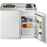 RESPEKTA mini kuhinja respekta pantry 100 (100 cm, kuhalna plošča in hladilnik, bela) Cene