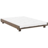 Karup Design Smeđi bračni krevet od masivnog bora s podnicom 140x200 cm Social – | shoptok.hr