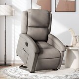 vidaXL električni naslanjač s funkcijo vstajanja taupe blago | Shoptok.si