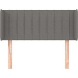  Uzglavlje s ušima tamnosivi 83x16x78/88 cm od tkanine | shoptok.hr