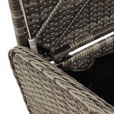  Klupa za pohranu s jastukom siva 80 x 51 x 52 cm od poliratana | shoptok.hr