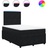  Krevet box spring s madracem crni 120 x 190 cm baršunasti | shoptok.hr