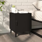 Furnova Nočna omarica črna konstruiran les, (21927929) | Shoptok.si