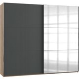 MID.YOU omara z drsnimi vrati, barve grafita, barve hrasta | Shoptok.si