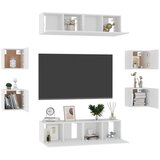  8-dijelni set TV ormarića bijeli od konstruiranog drva | shoptok.hr