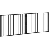  Vrata za pse 2 pcs Crna 80 x 60 cm Cinkani čelik | Eponuda.ba