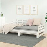 The Living Store Izvlečna dnevna postelja bela trdna borovina 2x(90x200) cm - Dnevna Postelja, (21508706) Cene