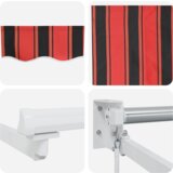 vidaXL Ročna retraktibilna tenda oranžna in rjava 350x250 cm | Shoptok.si