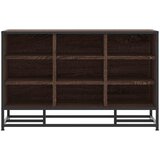  Klupa za cipele smeđi hrast Konstruirano drvo i metal | shoptok.hr